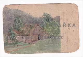 RUČNĚ MALOVANÁ pohlednice