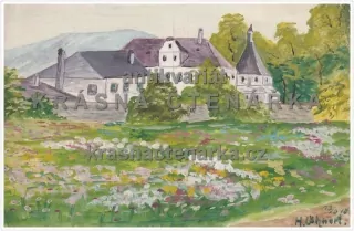 RUČNĚ MALOVANÁ pohlednice