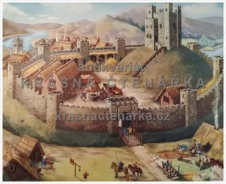 Macmillan's History Pictures: A NORMAN CASTLE, 12th C.