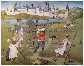 Macmillan's History Pictures: HAYMAKING, 15th C.