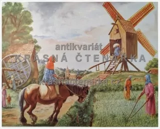 Macmillan's History Pictures: A WINDMILL AND A TREADMILL, 14th C.