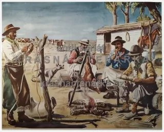 Macmillan's History Pictures: GAUCHOS OF THE PAMPAS, ARGENTINA