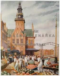 Macmillan's History Pictures: A CHEESE-MARKET IN HOLLAND