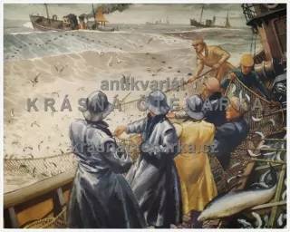 Macmillan's History Pictures: HERRINGS I. - HAULING IN THE NETS