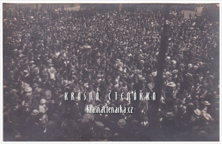 PRAHA, Jubilejní oslava Národního divadla 16. květen 1918