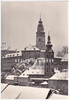 ČESKÝ KRUMLOV, Pohled na zámek v zimě