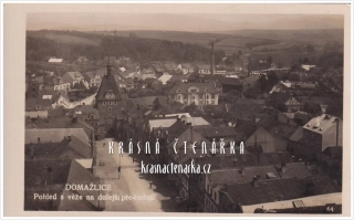 DOMAŽLICE, Pohled z věže na náměstí