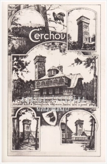 Hora ČERCHOV, Kurzova rozhledna a chata KČT