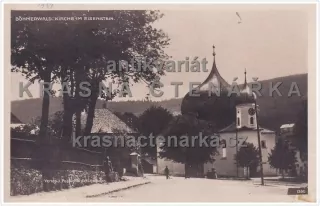 ŽELEZNÁ RUDA (Pohled na kostel Panny Marie Pomocné)