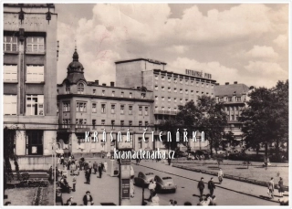 OSTRAVA, býv. náměstí Vítězného února a hotel Ostrava
