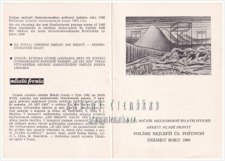 Volíme nejlepší čs. poštovní známku roku 1980