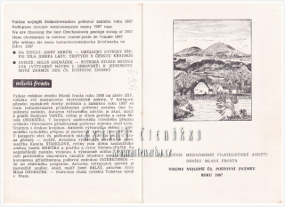 Volíme nejlepší čs. poštovní známku roku 1987