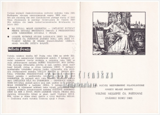 Volíme nejlepší čs. poštovní známku roku 1983