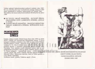 Volíme nejlepší čs. poštovní známku roku 1989