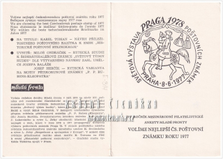 Volíme nejlepší čs. poštovní známku roku 1977