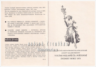 Volíme nejlepší čs. poštovní známku roku 1973