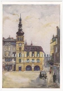 OSTRAVA na ilustrované pohlednici, Stará radnice
