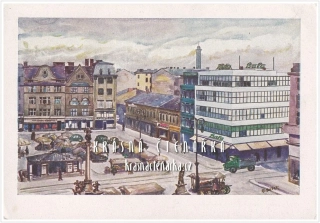 OSTRAVA na ilustrované pohlednici, Hlavní náměstí