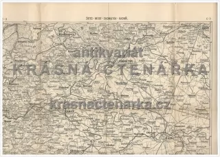 MAPA: ŽATEC - MOST - CHOMUTOV - KADAŇ