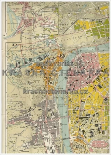 MAPA: PRAHA, Orientirungs-Plan der königl. Hauptstadt Prag samt den Vorstädten