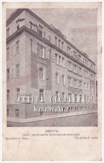 PRAHA, Záštita, dívčí ústav Marie Červinkové-Riegrové