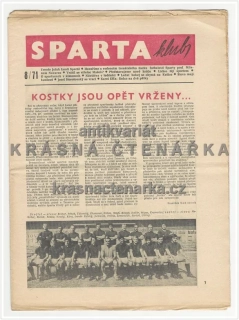 SPARTAKLUB 8 / 1971, Občasník velké rodiny přátel slavného klubu