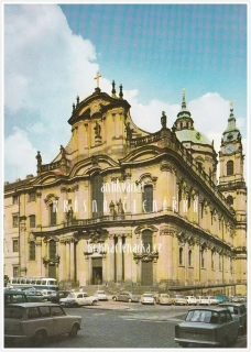 PRAHA, Kostel sv. Mikuláše na Malé Straně i s 5 trabanty