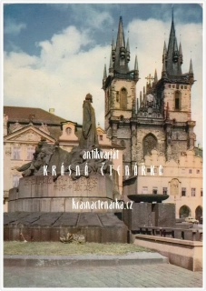 PRAHA, Husův pomník a Týnský chrám