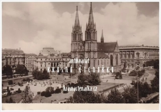 PRAHA, Náměstí Míru a kostel sv. Ludmily