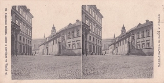PRAHA, Nemocnice milosrd. sester a sirotčinec ve vlašské ulici (Stereoskopie)
