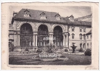 PRAHA, Sala terrena ve Valdštejnské zahradě (původní lept)