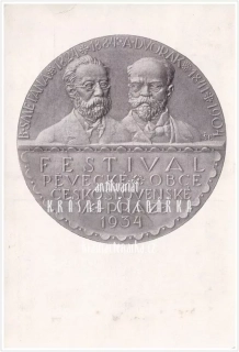 FESTIVAL PĚVECKÉ OBCE ČESKOSLOVENSKÉ 1934 - PRAHA
