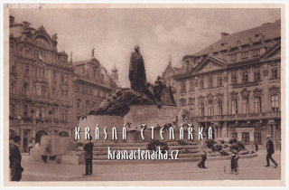 PRAHA, Staroměstské náměstí a pomník Mistra Jana Husa