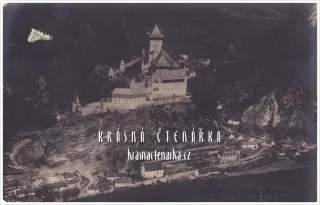 Hrad KARLŠTEJN, Pohledy z letadla