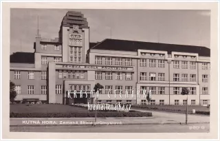 KUTNÁ HORA, Zemská škola průmyslová