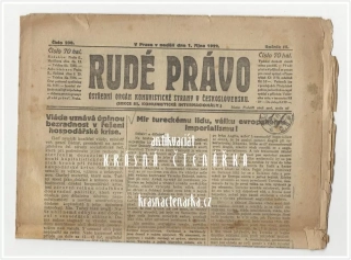 RUDÉ PRÁVO, číslo 230 / 1922