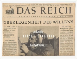 DAS REICH, Deutsche Wohenzeitung (9 ks titulních stran z roku 1944/45)