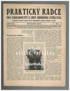 PRAKTICKÝ RÁDCE PRO ZAHRADNICTVÍ A CHOV DROBNÉHO ZVÍŘECTVA 1933 / 9