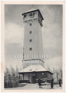 JAVORNÍK, Klostermannova rozhledna i s lyžaři