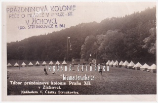 ŽÍCHOVICE, Tábor prázdninové kolonie Praha