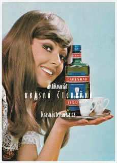 REKLAMNÍ pohlednice: BECHEROVKA KARLOVY VARY
