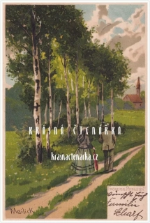 KRAJINA s břízami (il. Mailick)