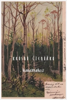 KRAJINA s břízami (il. Mailick)