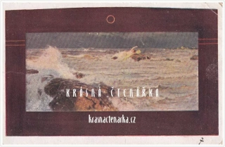 REKLAMNÍ pohlednice: Objednávka reprodukce obrazu Beneše Knüpfera "Královna racků"