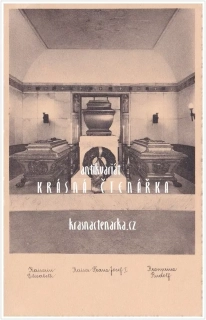 Katafalk císaře FRANTIŠKA JOSEFA I.  a císařovny ALŽBĚTY