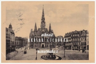 LIBEREC, Radnice, náměstí a také Metznerova kašna
