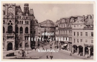 LIBEREC, Radnice a náměstí a Metznerova kašna