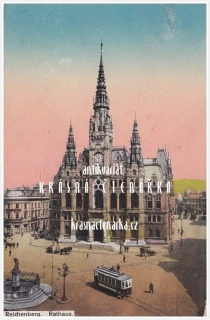 LIBEREC, Radnice, náměstí a Neptunova kašna
