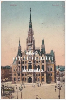 LIBEREC, Radnice, náměstí a Neptunova kašna