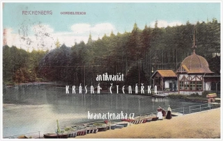 LIBEREC, Labutí jezírko a restaurace Rybářská bašta